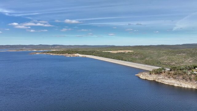 Spectacular aerial footage of Copeton Dam NSW Australia