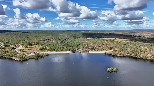 Spectacular aerial footage of Lake Windamere NSW Australia