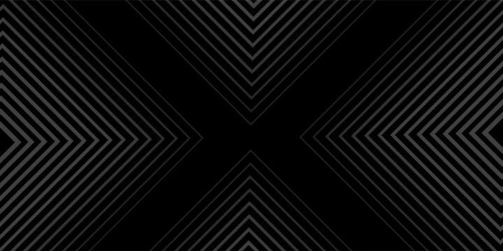Linear arrow halftone background. Striped gradient triangle texture. Line arrows center pointing. Thin to thick repeating stripe backdrop for poster, cover, banner. Vector masculine sporty wallpaper
