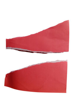 Red geometric trapezoid shapes with subtle gradient