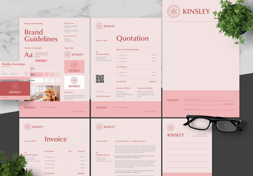 Pink And Black Spa Beauty Brand Guidelines