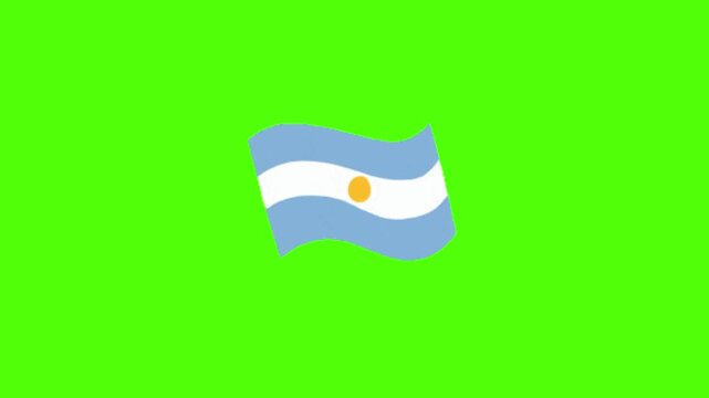 vector illustration of a argentina flag