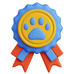 Pet Award Badge 3D Illustration © Spacelabs