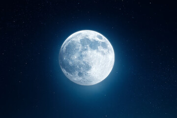 Fototapeta premium Korean Thanksgiving Full Moon and Starry Sea