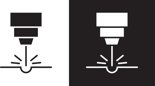 Laser machine icon