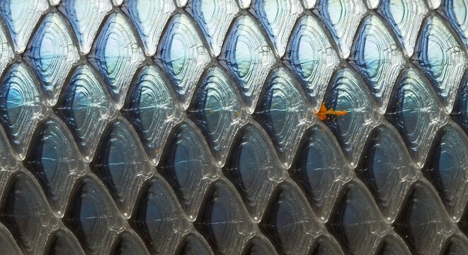 Fish scales macro abstract background