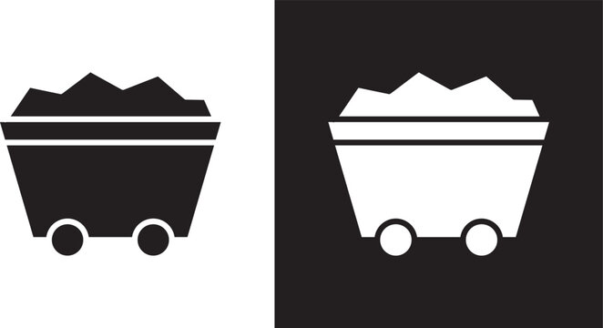 Mining coal icon