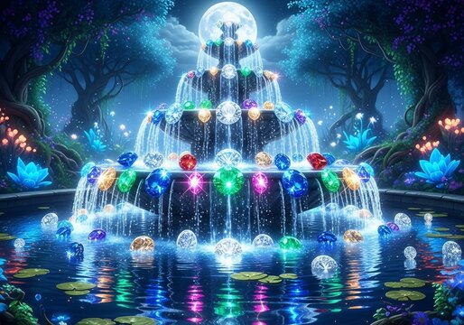 月光の宝珠、神秘の泉