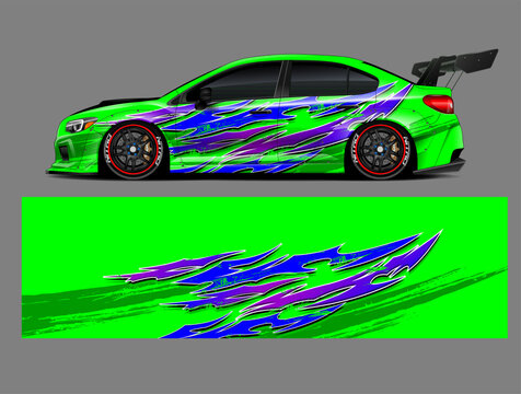 car livery graphic vector. abstract grunge background design for vehicle vinyl wrap and car branding