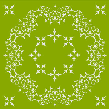 Circle Ornament Victorian Scraf