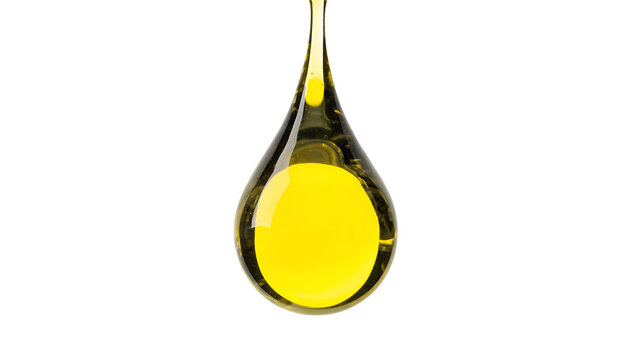 Drop of oil, isolated on transparent background