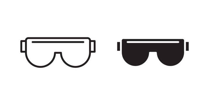 Safety glasses icon