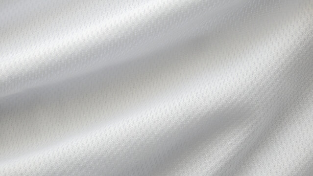 White sports clothing fabric football shirt jersey texture background