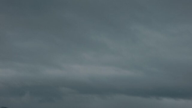 A quiet expanse of gray clouds