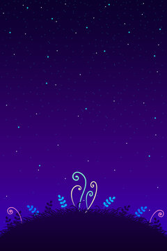 night sky with stars