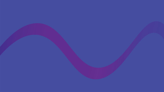 Abstract purple magenta wavy line background with smooth sinusoidal curve on deep blue backdrop modern vector illustration