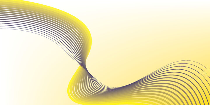Backgroun orange and yellow Abstack Wave line vector