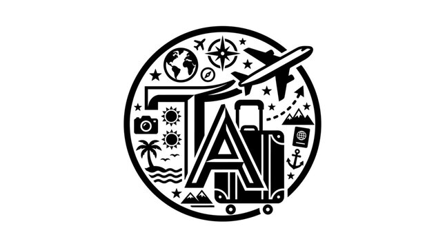 Travel Tourism Logo Icon Design.