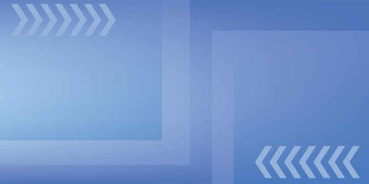 Abstract bright blue arrow shapes pattern background. Simple and trendy banner concept element design. Cool and futuristic