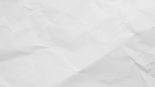 white crumpled and creased paper sheet texture background