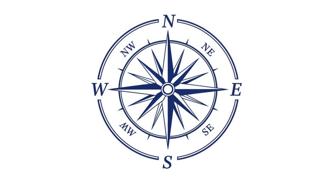 Compass Navigation Tool Direction Indicator.
