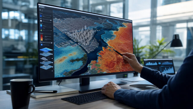Climate risk mapping software for business resilience planning
