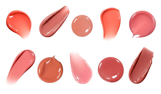 Cosmetic makeup beauty  swatch of lip tint gloss texture png
