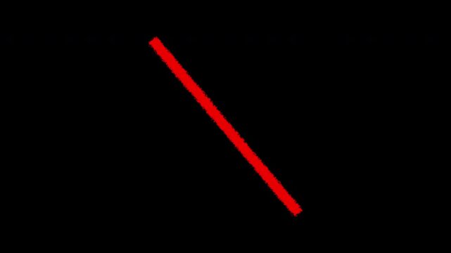 4K red, Cancel Cross Mark Icon Rejection Alert Animation.