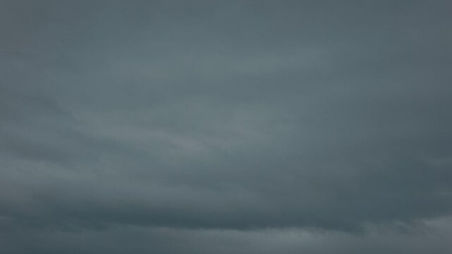 A quiet expanse of gray clouds