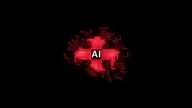 Futuristic Ai robot head concept.Electronic brain and Concept of artificial intelligence(AI).Graphic of a digital brain and Human head outline made from circuit board,connecting on a