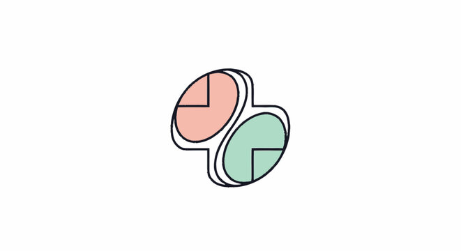 Colorful Pills in Circular Shape for Medicine and Healthcare.