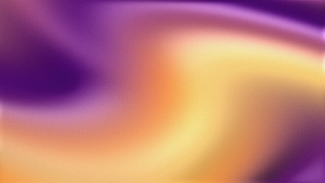 Grainy melted abstract design in purple, orange, and yellow offering fluid motion for widescreen wallpaper.