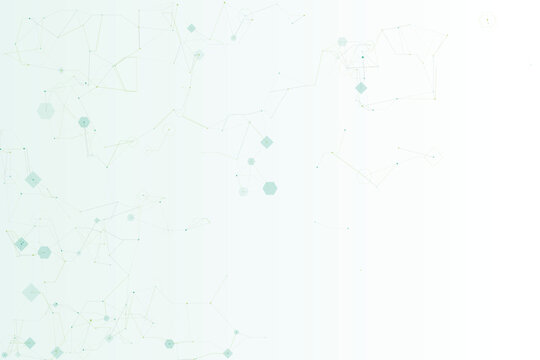 Abstract light-dot cognitive network connections on translucent background, lightdots dots