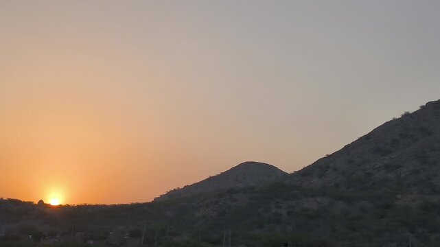 Golden Sunset Sky Nature Video Thumbnail