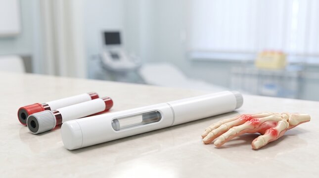 biologic autoinjector, autoinjector pen, rheumatoid arthritis treatment, biologic therapy, arthritis medication, rheumatology, rheumatoid arthritis, autoimmune disease, injectable medication, injectio