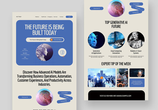 AI and Tech Business Email Newsletter Template