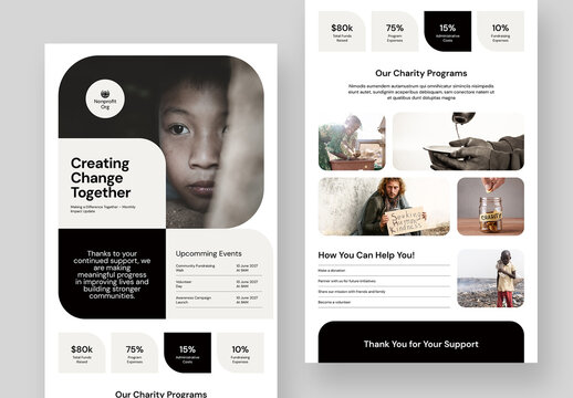 Non Profit Email Newsletter Layout