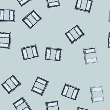 seamless pattern casement window frame cartoon. jamb muntin, pane vinyl, wood aluminum casement window frame sign vector