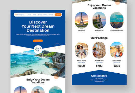 Travel Agency Email Newsletter Template
