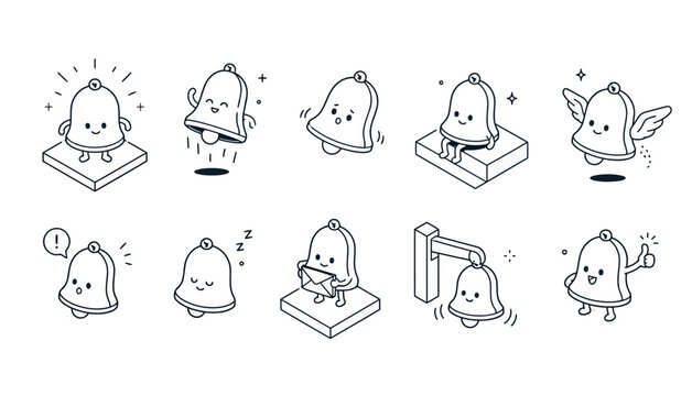 Cartoon Avocado Various Emotions.