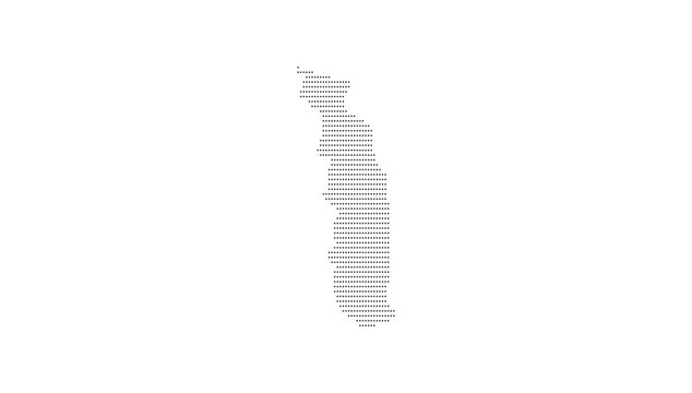 Togo Dotted Map Vector with Halftone Dot Pattern, Geographic Country Outline, Border, National Territory Shape, West Africa Cartography Illustration for Atlas, Travel, and Infographic Design