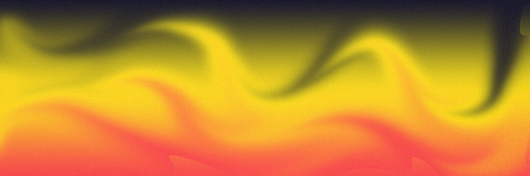 Abstract fire background with orange and yellow flames, vibrant heat wave texture, glowing smoke effect on black backdrop, energetic motion blur