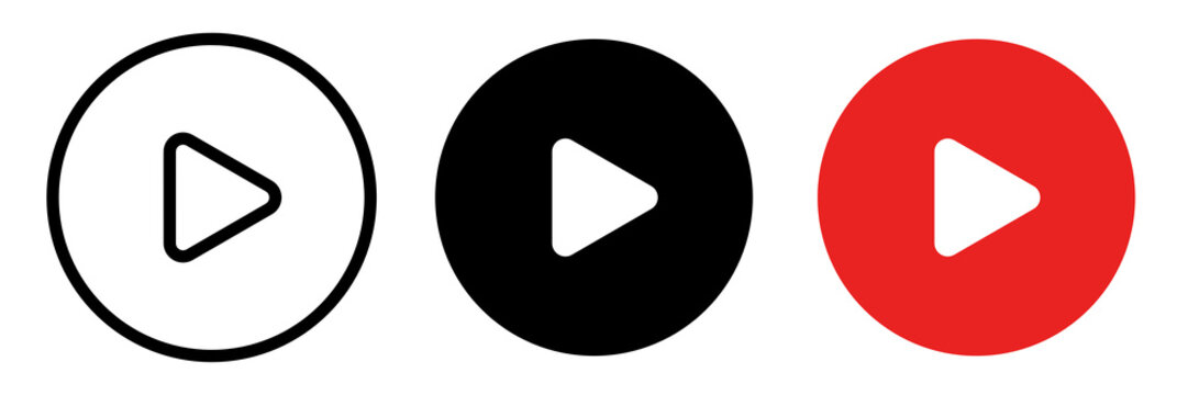 play button icons