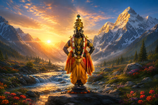 Sacred Lord Vitthal Vithoba Panduranga Ashadhi Ekadashi Celebration with Pandharpur Wari and Warkari Devotional Tradition