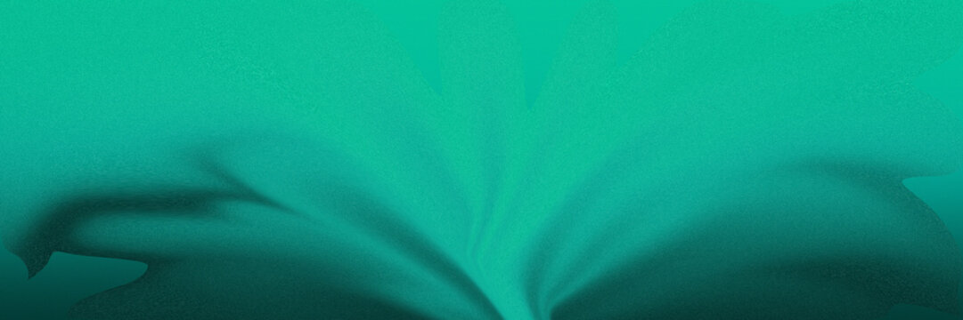 Teal silk fabric background with soft wavy folds, elegant emerald satin texture backdrop, smooth turquoise cloth material for luxury fashion branding