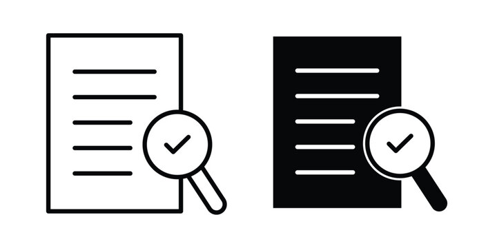 Audit icon minimal artwork pack