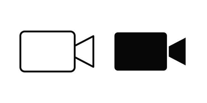 Video call icon minimal artwork pack