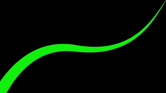 Cinematic Taper Tear Curve Line Scale Screen Transition Loop on Green Screen