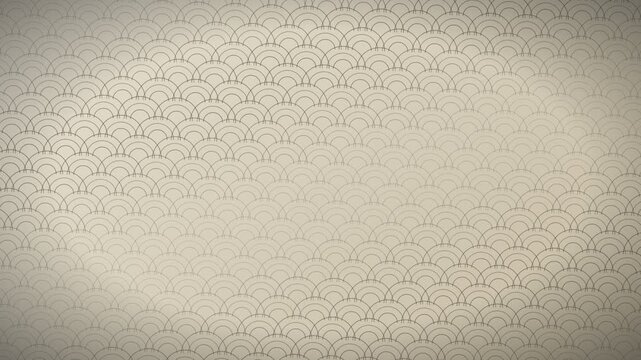 Seigaiha Japanese Pattern Motion Background Loop 4K - Shironeri Pearl