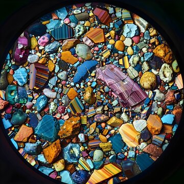 Microscopic Mineral Chaos
